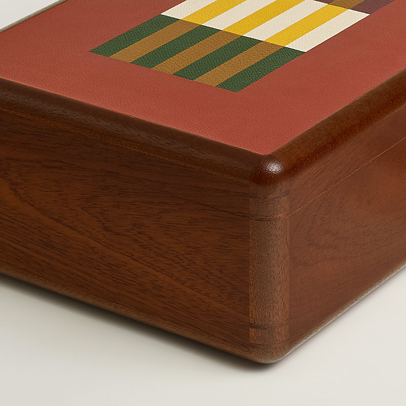 Casaque Oxer poker box - Red | Hermès USA